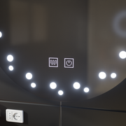 Καθρέφτης LED Touch Ivory Demist System 50X50cm Καθρέφτες Korman E Προεπιλεγμένος τίτλος Alessandro Design