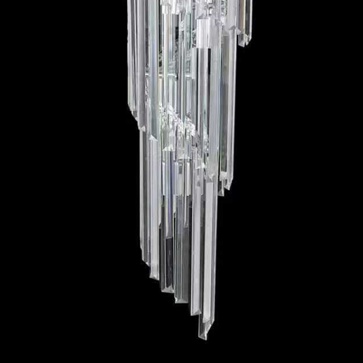 Crystal Chandelier CC110/600x1800CH, 28xE14, Διάμετρος 60cm, Ύψος 180cm, Χρώμιο και Ασημί, Ρυθμιζόμενο ύψος, Κομψή σχεδίαση Crystal Chandeliers Προεπιλεγμένος τίτλος Alessandro Design