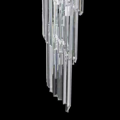 Crystal Chandelier CC110/600x1800CH, 28xE14, Διάμετρος 60cm, Ύψος 180cm, Χρώμιο και Ασημί, Ρυθμιζόμενο ύψος, Κομψή σχεδίαση Crystal Chandeliers Προεπιλεγμένος τίτλος Alessandro Design