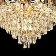 Crystal Chandelier FLORENCE Eleganza 9x E14, Διάμετρος 50cm, Γυαλιστερό χρυσό, Ρυθμιζόμενο ύψος Crystal Chandeliers Προεπιλεγμένος τίτλος Alessandro Design