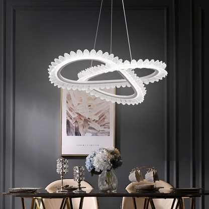 Πολυέλαιος LED με Τηλεχειριστήριο LT187WH, Κρύσταλλο και Μέταλλο, 52W, Ρυθμιζόμενο, Ρυθμιζόμενο ύψος, Κρύο/Ζεστό/Ουδέτερο φως, Πολυέλαιοι LED φωτισμού πολυτελείας με Τηλεχειριστήριο Προεπιλεγμένος τίτλος Alessandro Design