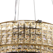 Πολυέλαιος LED με τηλεχειριστήριο, LLC160/500GD, κρύσταλλο και μέταλλο, 54W, ρυθμιζόμενο, ρυθμιζόμενο ύψος, δροσερό/θερμό/ουδέτερο φως, πολυέλαιοι φωτισμού LED πολυτελείας με τηλεχειριστήριο Προεπιλεγμένος τίτλος Alessandro Design