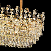 Crystal Chandelier FLORENCE Imperio 10x E14, 90cm, Shiny Gold, Ρυθμιζόμενο ύψος Crystal Chandeliers Προεπιλεγμένος τίτλος Alessandro Design