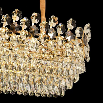 Crystal Chandelier FLORENCE Imperio 10x E14, 90cm, Shiny Gold, Ρυθμιζόμενο ύψος Crystal Chandeliers Προεπιλεγμένος τίτλος Alessandro Design