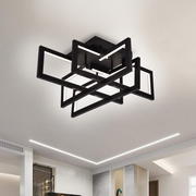 Πολυέλαιος LED με τηλεχειριστήριο 96W, 4 Στοιχεία, Κρύο/Ζεστό/Ουδέτερο φως, Ρυθμιζόμενο, Μαύρο Πολυέλαιοι LED με Τηλεχειριστήριο Προεπιλεγμένος τίτλος Alessandro Design