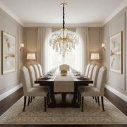 Πολυέλαιος Crystal PALERMO Elegance 5xE14, Διάμετρος 50cm, Χρυσός