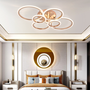 Πολυέλαιος LED με τηλεχειριστήριο BETTY 81W, 6 κύκλοι, κρύο/θερμό/ουδέτερο φως, ρυθμιζόμενο, λαμπερό χρυσό LED πολυέλαιοι με τηλεχειριστήριο Προεπιλεγμένος τίτλος Alessandro Design