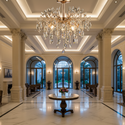 Crystal Chandelier PALERMO Eleganza 5xE14, Διάμετρος 50cm, Gold Crystal Chandeliers Προεπιλεγμένος τίτλος Alessandro Design