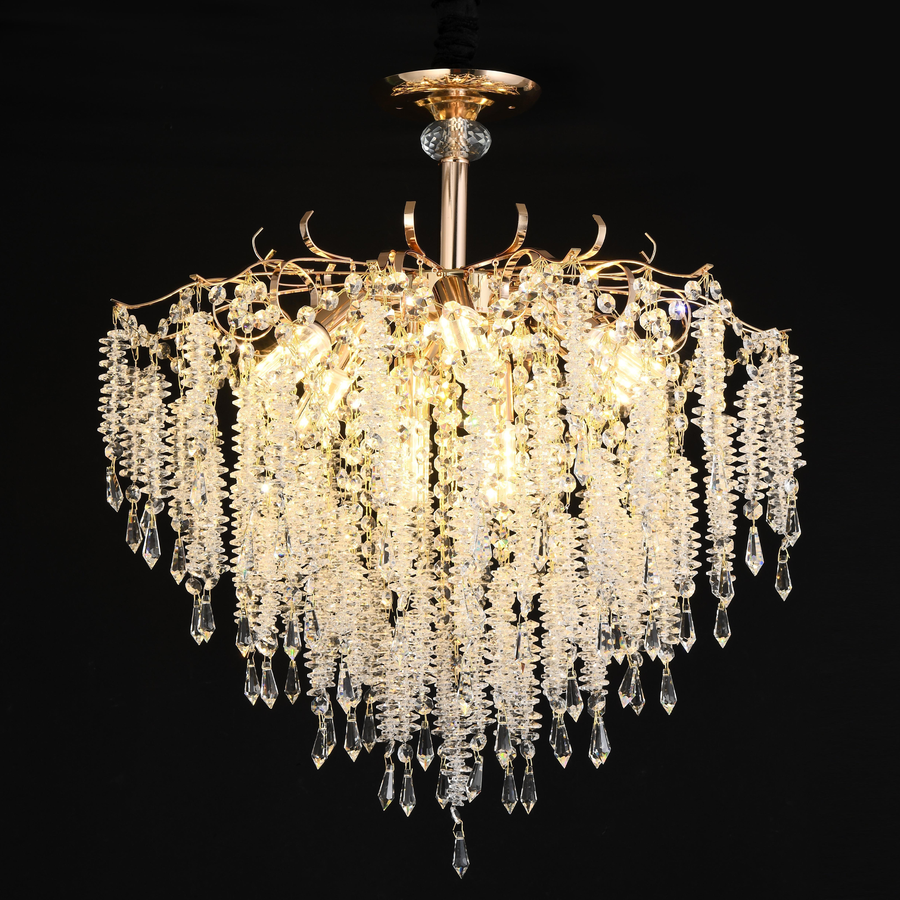 Crystal Chandelier STROZZI Magno 8xE14, Diameter 60cm, Gold Crystal Chandeliers Προεπιλεγμένος τίτλος Alessandro Design