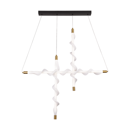 Κρεμαστός ακρυλικός πολυέλαιος LED UNDA Bishop, 22W, Light 3000/4000/6000K, Λευκό, ρυθμιζόμενο ύψος Μοντέρνοι πολυέλαιοι Προεπιλεγμένος τίτλος Alessandro Design