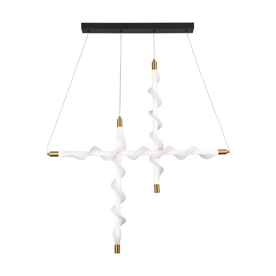 Κρεμαστός ακρυλικός πολυέλαιος LED UNDA Bishop, 22W, Light 3000/4000/6000K, Λευκό, ρυθμιζόμενο ύψος Μοντέρνοι πολυέλαιοι Προεπιλεγμένος τίτλος Alessandro Design