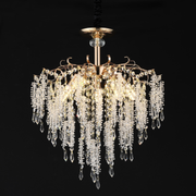 Crystal Chandelier STROZZI Eleganza 5xE14, Diameter 50cm, Gold Crystal Chandeliers Προεπιλεγμένος τίτλος Alessandro Design