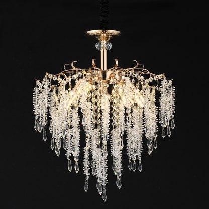 Crystal Chandelier STROZZI Eleganza 5xE14, Diameter 50cm, Gold Crystal Chandeliers Προεπιλεγμένος τίτλος Alessandro Design