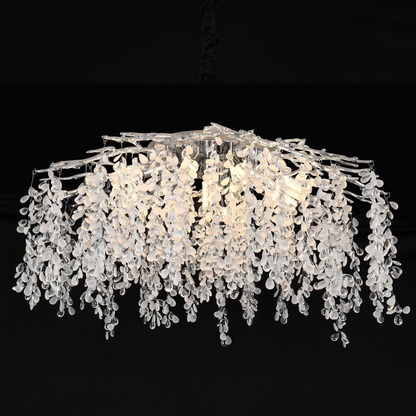 Crystal Candelabra WILLOW, 9x E14, Διάμετρος 50cm, Chrome Crystal Candelabra Προεπιλεγμένος τίτλος Alessandro Design
