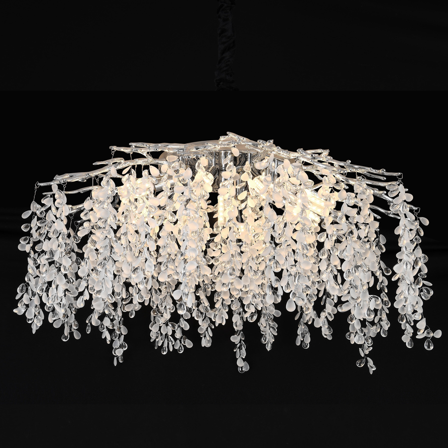 Crystal Candelabra WILLOW, 9x E14, Διάμετρος 50cm, Chrome Crystal Candelabra Προεπιλεγμένος τίτλος Alessandro Design