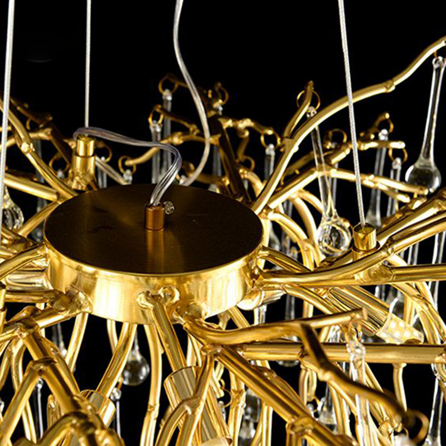 Crystal Chandelier NEBULA Imperio, 10x G9, Gold, 97cm Crystal Chandeliers Προεπιλεγμένος τίτλος Alessandro Design