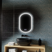 Οβάλ καθρέφτης LED, 45x65cm, Velara Touch, Σύστημα Demister, Dimmable Mirrors Korman E Προεπιλεγμένος τίτλος Alessandro Design
