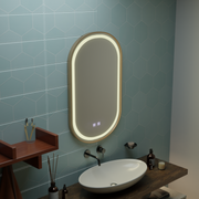 LED Touch Impora Mirror Demist System 50x80 cm Ροζ χρυσό Πλαίσιο Καθρέφτες Korman E Προεπιλεγμένος τίτλος Alessandro Design