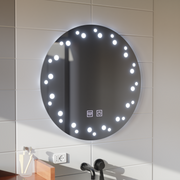 Καθρέφτης LED Touch Ivory Demist System 50X50cm Καθρέφτες Korman E Προεπιλεγμένος τίτλος Alessandro Design
