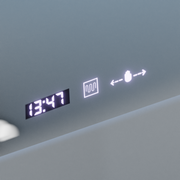 Ορθογώνιος καθρέφτης LED, 100x65 cm, Verite Royale Gold Motion Glow Marcello, Σύστημα αποθάμβωσης, Ρολόι & Θερμόμετρο, Dimable Mirrors Marcello Προεπιλεγμένος τίτλος Alessandro Design