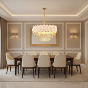 Crystal Chandelier PETAL Magno 13xE14, D60 cm, Χρυσό, Ρυθμιζόμενο Ύψος, Metal and Crystal Crystal Chandeliers Προεπιλεγμένος τίτλος Alessandro Design
