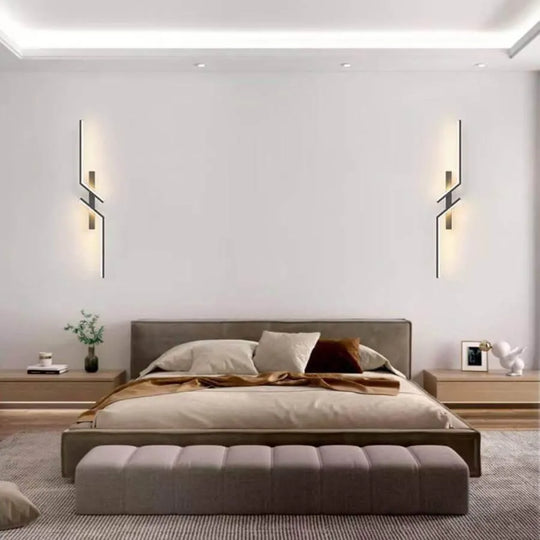 Avyaan φωτιστικό τοίχου LED 22W Μαύρα εσωτερικά φώτα τοίχου Προεπιλεγμένος τίτλος Alessandro Design