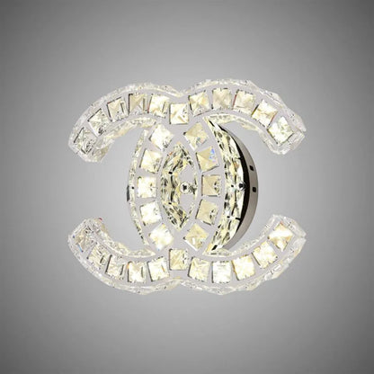 Επιτοίχιο φωτιστικό LED Crystal YANIRA 28W, Κρύο/Ζεστό/Ουδέτερο φως, Γυαλιστερό Chrome Luster LED Crystal Προεπιλεγμένος τίτλος Alessandro Design
