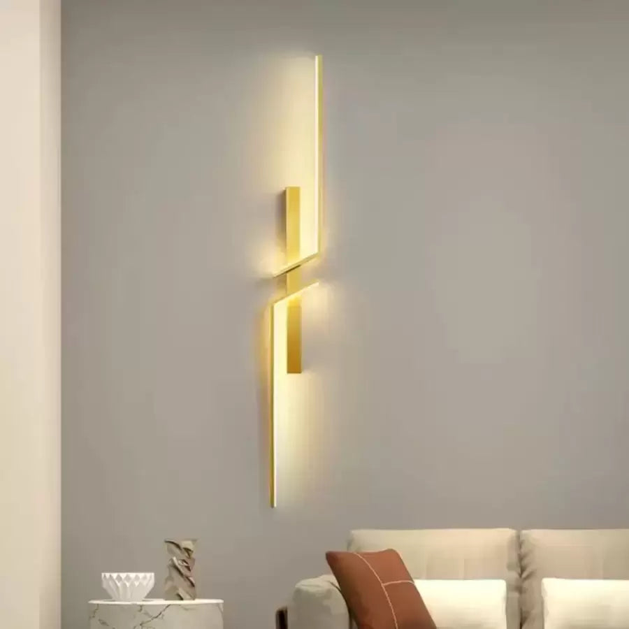 Φωτιστικό τοίχου LED Gavin 18W Λευκό Χρυσό Φωτιστικά εσωτερικού χώρου Προεπιλεγμένος τίτλος Alessandro Design