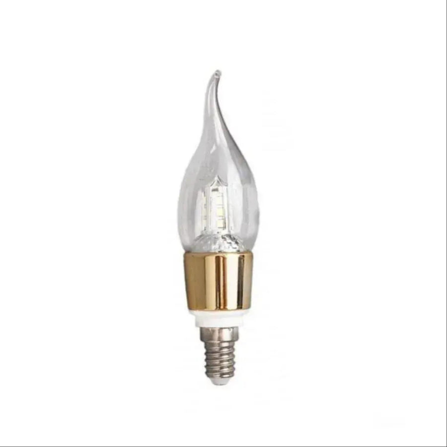 Λαμπτήρας LED E14 Κερί, 12W, Θερμό Φως, 6000Κ