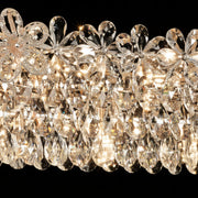 Regalis Crystal Chandelier 11x E14, 80cm, Γυαλιστερό Χρυσό, Ρυθμιζόμενο Ύψος, Μέταλλο και Κρύσταλλο