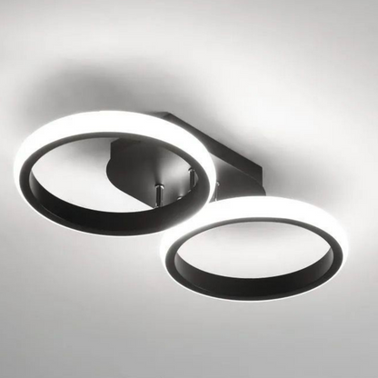 Celio LED Πολυέλαιος, 16W, 2 κύκλοι, Κρύο/Ζεστό/Ουδέτερο φως, Μαύροι πολυέλαιοι LED Προεπιλεγμένος τίτλος Alessandro Design