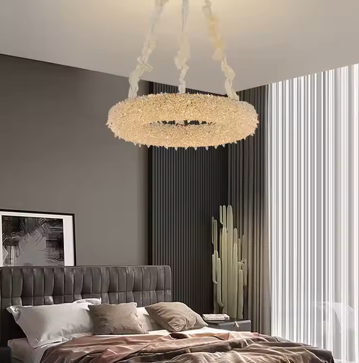 Crystal Chandelier PRAGA Magno, 26W, Θερμό/Κρύο/Ουδέτερο φως, Διάμετρος 47cm, Χρυσός, Ρυθμιζόμενος Ύψος Πολυέλαιος LED με Τηλεχειριστήριο Προεπιλεγμένος τίτλος Alessandro Design