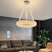 Crystal Chandelier PRAGA Magno, 26W, Θερμό/Κρύο/Ουδέτερο φως, Διάμετρος 47cm, Χρυσός, Ρυθμιζόμενος Ύψος Πολυέλαιος LED με Τηλεχειριστήριο Προεπιλεγμένος τίτλος Alessandro Design