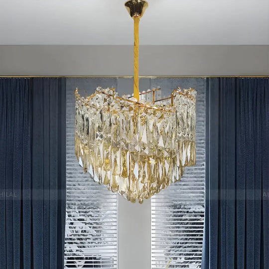 Crystal Candelabra TOPKAPI Petito 3xE27, Διάμετρος 30cm, Γυαλιστερό χρυσό, Ρυθμιζόμενο ύψος Cristal Candelabra Προεπιλεγμένος τίτλος Alessandro Design
