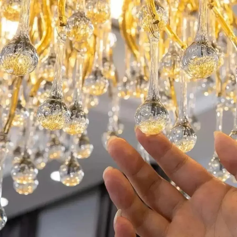 Crystal Chandelier Nathanael 7x G9 Gold Crystal Chandeliers Προεπιλεγμένος τίτλος Alessandro Design