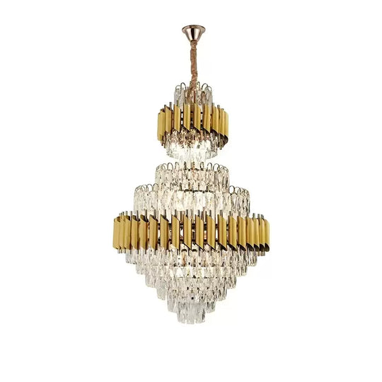 Crystal Chandelier Ryland 13x E27 Gold Crystal Chandelier Προεπιλεγμένος τίτλος Alessandro Design