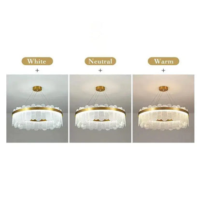 Πολυέλαιος LED με Τηλεχειριστήριο Alonzo 93W Dimmable Διάμετρος 60cm Χρυσοί Κρύσταλλοι Πολυέλαιοι Προεπιλεγμένος Τίτλος Alessandro Design