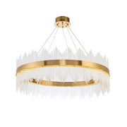 Πολυέλαιος LED με Remote Gonzalo 98W Dimable Gold Candelabre Cristal Προεπιλεγμένος τίτλος Alessandro Design