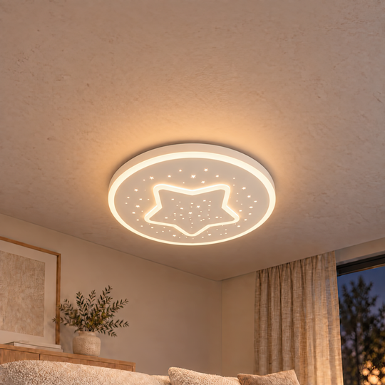 Πολυέλαιος GUARENA LED, 18W, Κρύο/Ζεστό/Ουδέτερο φως, Λευκό