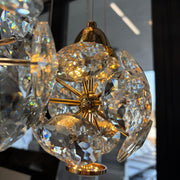 Crystal LED KILKENNY Culmino Chandelier, 144W, Neutral Light, Diameter 60cm, Gold Modern Chandeliers Προεπιλεγμένος τίτλος Alessandro Design