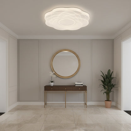 Φωτιστικό οροφής LED λουλουδιών 23 cm, 22W, 3000K / 4000K / 6000K, Λευκά, μεταλλικά και ακρυλικά φωτιστικά οροφής LED Προεπιλεγμένος τίτλος Alessandro Design