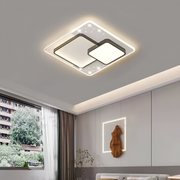 Πολυέλαιος LED με τηλεχειριστήριο SERPENTA 60W, Τετράγωνο, Κρύο/Ζεστό/Ουδέτερο φως, Ρυθμιζόμενο, Μαύροι πολυέλαιοι LED με τηλεχειριστήριο Προεπιλεγμένος τίτλος Alessandro Design