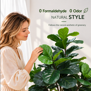 Τεχνητό Φυτό Δέντρο Τύπος Ficus, 180 cm, Πράσινο, με Γλάστρα