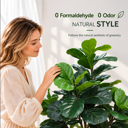 Τεχνητό Φυτό Δέντρο Τύπος Ficus, 180 cm, Πράσινο, με Γλάστρα