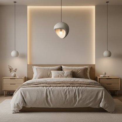AERA Modern Chandelier, 30 cm, Suspended, 1 X E27, Grey, Metal and Foam, Adjustable Height Modern Chandeliers Προεπιλεγμένος τίτλος Alessandro Design