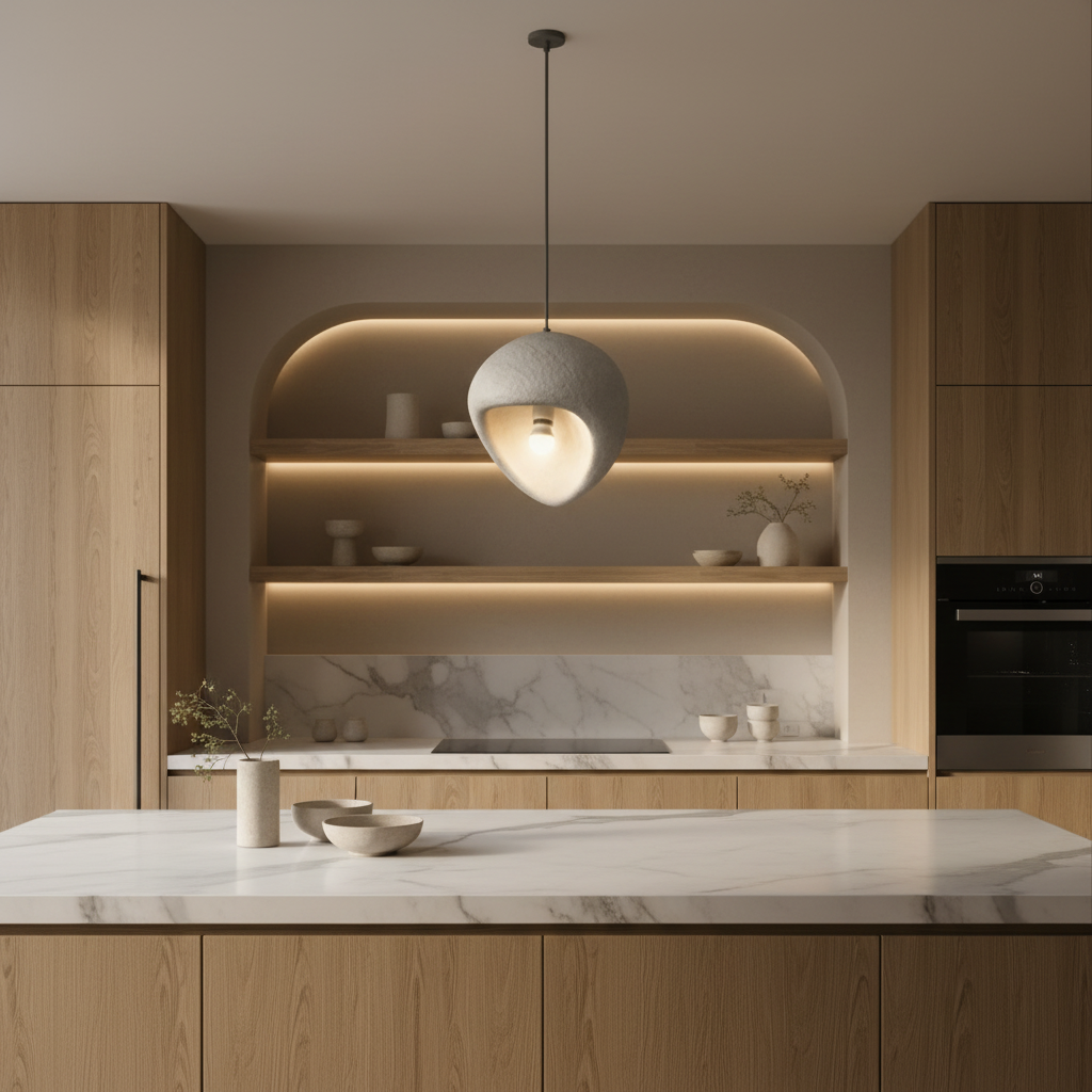AERA Modern Chandelier, 30 cm, Suspended, 1 X E27, Grey, Metal and Foam, Adjustable Height Modern Chandeliers Προεπιλεγμένος τίτλος Alessandro Design
