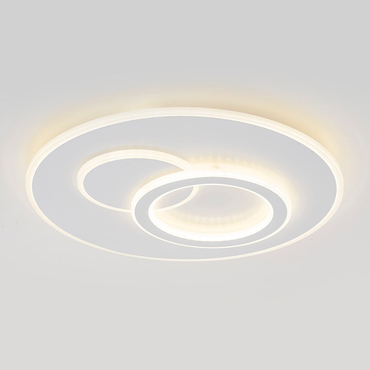 Πολυέλαιος LED με τηλεχειριστήριο NOLUX 34W, Στρογγυλός, Κρύος/Ζεστός/Ουδέτερος φωτισμός, Ρυθμιζόμενος, Λευκοί πολυέλαιοι LED με τηλεχειριστήριο Προεπιλεγμένος τίτλος Alessandro Design