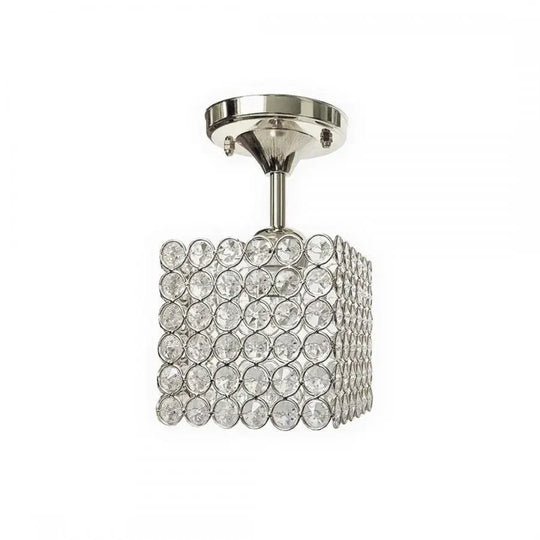 Catrina Chandelier, 1xE27, Chrome, Metal and Crystal Classic Chandeliers Προεπιλεγμένος τίτλος Alessandro Design