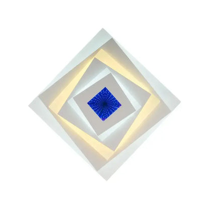 Πολυέλαιος LED NIVARA RGB 3D 40W, Κρύο/Ζεστό/Ουδέτερο φως, Λευκό