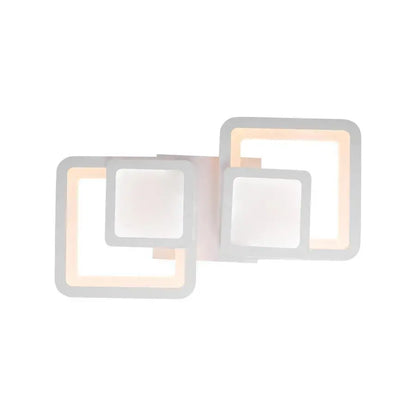 Πολυέλαιος LED με τηλεχειριστήριο BALANS 44W, 2 τετράγωνα, κρύο/θερμ/ουδέτερο φως, ρυθμιζόμενο, λευκός πολυέλαιος LED με τηλεχειριστήριο Προεπιλεγμένος τίτλος Alessandro Design